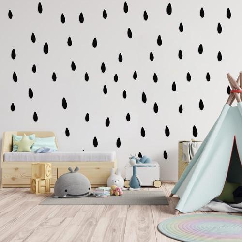 Yağmur Damlaları Duvar Stickerı