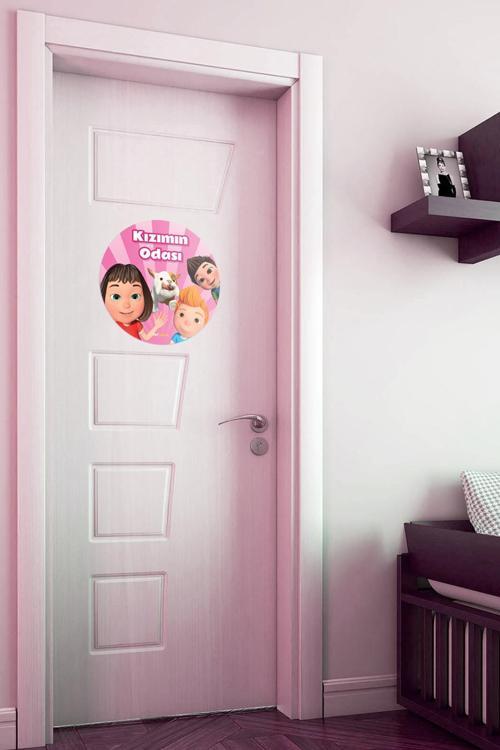 Kızımın Odası Kapı Sticker, Çocuk Odası Duvar Sticker