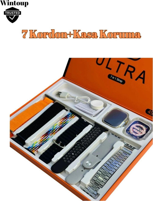 DTI Ultra 7ın1 Strap Watch 8 7 Strap Kordon Akıllı Saat