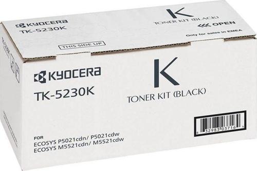 TK-5230K Black Siyah Orjinal Fotokopi Toneri Ecosys M5521cdn-5521cdw P5021cdn-5021cdw 2.600