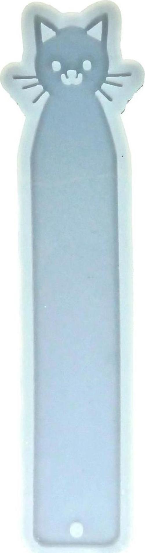Epoksi Silikon Kalıp - Bıyıklı Kedi Kitap Ayracı 14.5x3cm (11323)