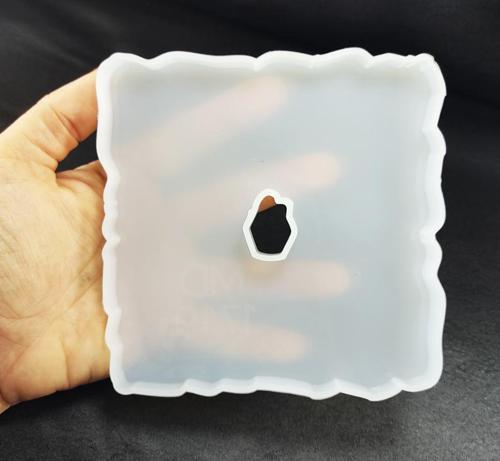 Epoksi Silikon Kalıp - Dalgalı Altlık 12x12cm (144)