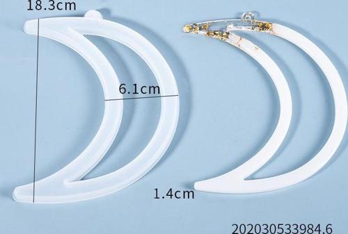 Epoksi Silikon Kalıp - Hilal 18.3x6.1cm (320)