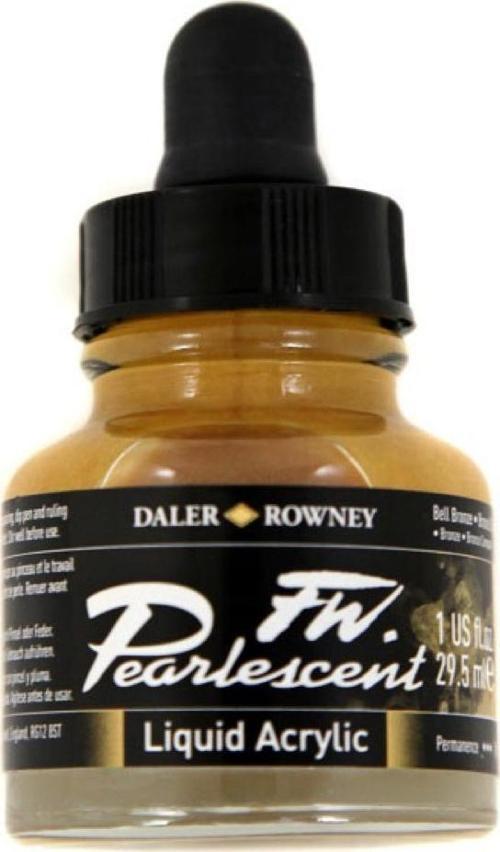 DR FW Pearlescent Akrilik Mürekkebi 29.5ml - Bell Bronze 110
