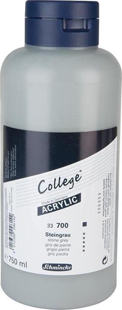 College Akrilik Boya 750ml - 700 Stone Grey