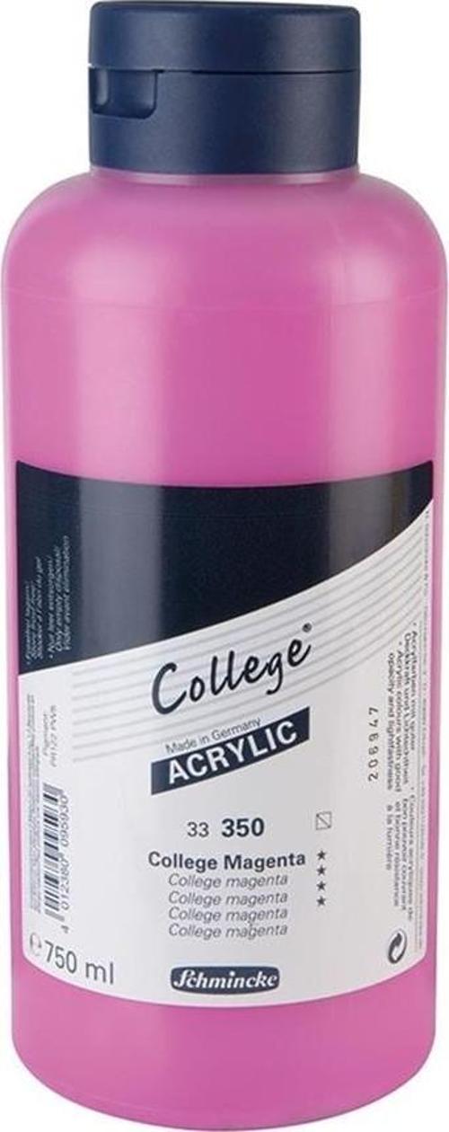 College Akrilik Boya 750ml - 350 College Magenta