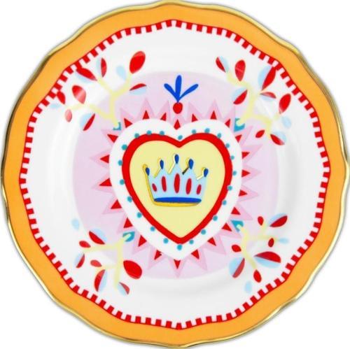 Mamma Mia Kalp Desenli Tatlı Tabağı 16 cm