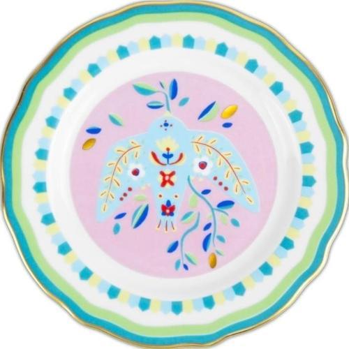 Mamma Mia Kuş Desenli Tatlı Tabağı 16 cm