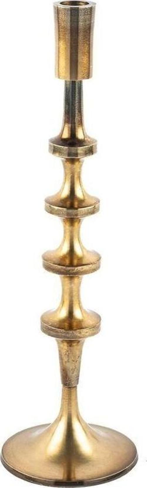 Gold Bölmeli Mumluk 12x39 cm