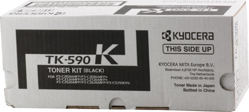 TK-590K Black Siyah Orjinal Fotokopi Toneri FS-C2016-2026-2126-2526-2626 M6026-6526 7.00