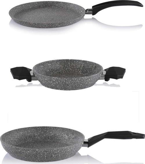 24 CM Granit Tava 22 CM Sahan ve Krep Tavası