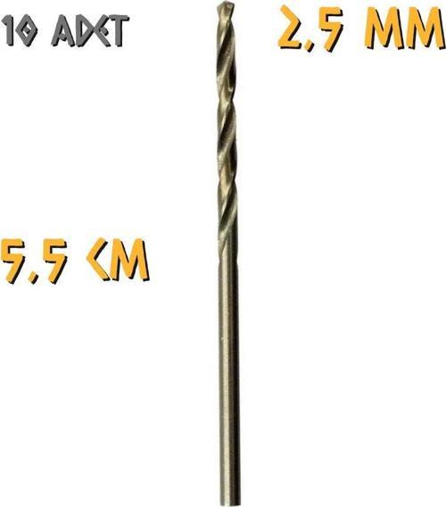 Tyson Metal Ahşap Delici HSS Matkap Ucu 2.5 mm. - 10 Adet