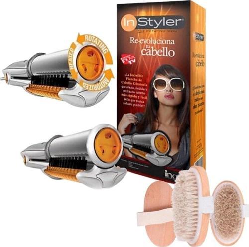 İnstyler Döner Demirli Ve At Kılı Selülit Fırçası Seti - Saçınızı Şekillendirin