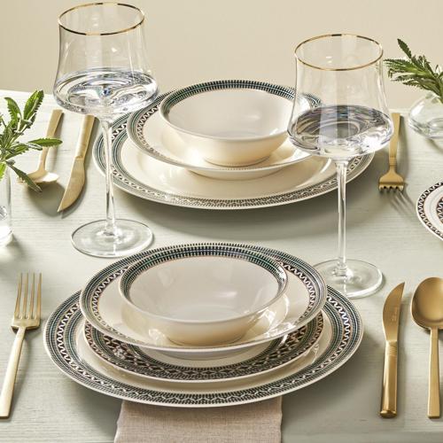 Elegance Bone Cordoba 53 Parça 12 Kişilik Yemek Takımı Gold