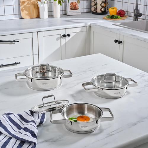 Valora 6 Parça Çelik Sahan Seti