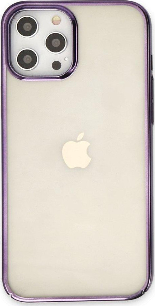 Apple iPhone 13 Pro Kılıf Kenar Çerçeve Sert p.c Lens Koruma Çerçeveli Element Kapak