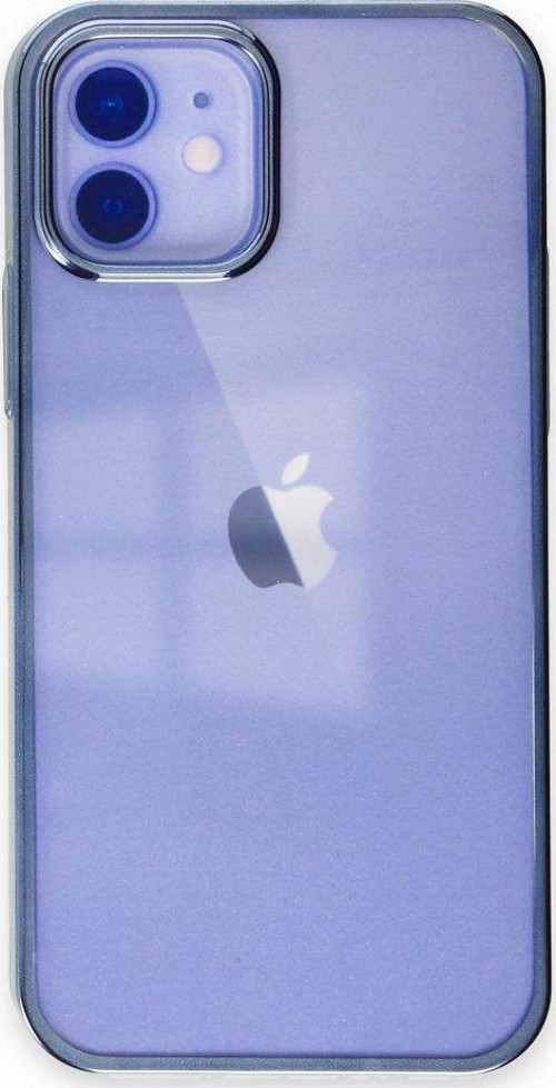 Apple iPhone 12 Kılıf Kenar Çerçeve Sert p.c Lens Koruma Çerçeveli Element Kapak