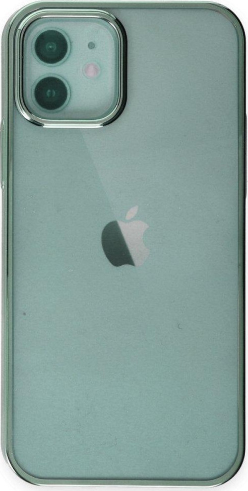 Apple iPhone 12 Kılıf Kenar Çerçeve Sert p.c Lens Koruma Çerçeveli Element Kapak