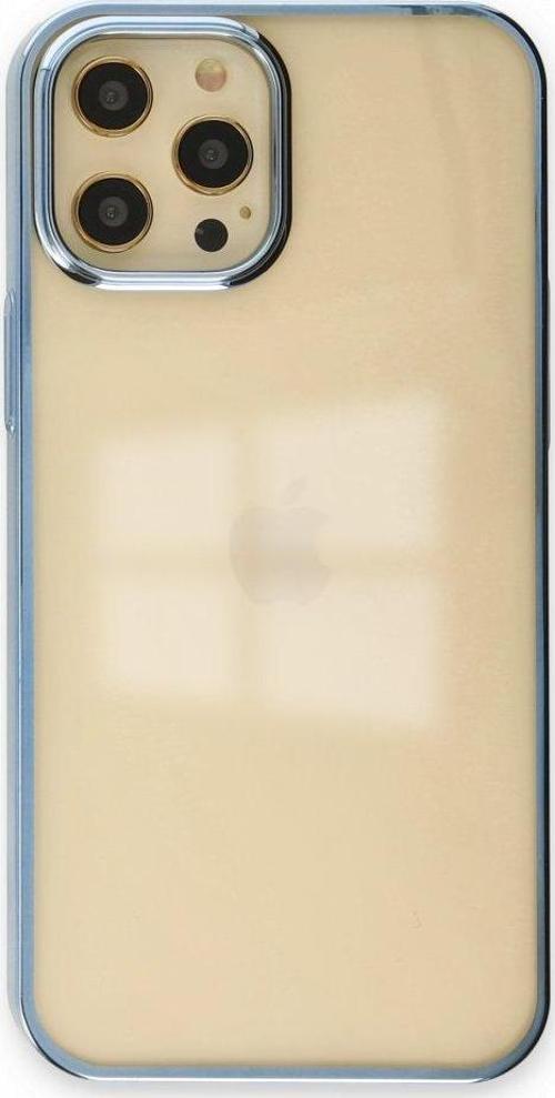 Apple iPhone 12 Pro Max Kılıf Kenar Çerçeve Sert p.c Lens Koruma Çerçeveli Element Kapak