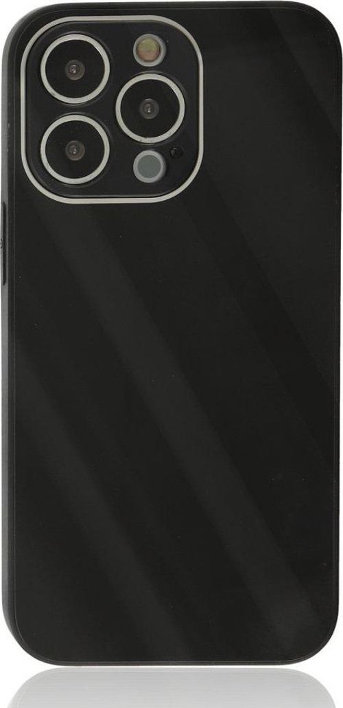 Apple iPhone 14 Pro Max Kılıf Kamera Korumalı Arkası 9H Temperli Cam Yüzey Soft Tasarım Glass Kapak