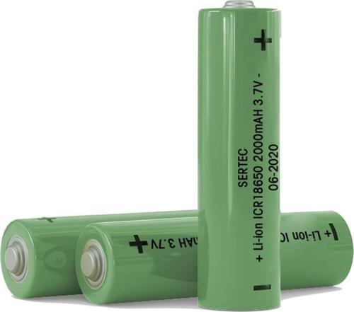 Sertec 18650 Li-ion 3.7 V 2000 mAh Şarj Edilebilir Pil