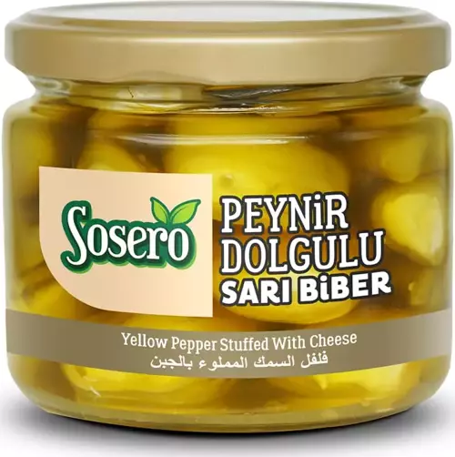 Peynir Dolgulu Balık Biber 290 Gr Cam Kavanoz