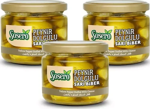 Peynir Dolgulu Balık Biber 3 X 290 Gr Cam Kavanoz