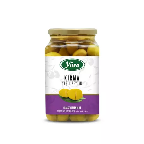 Domat Kırma Jumbo Yeşil Zeytin Cam Kavanoz 2 X 550 Gr (161-180 Kalibre)