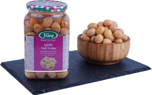 Edremit Çizik Yeşil Zeytin Cam Kavanoz 2 X 550 Gr (231-260 Kalibre)