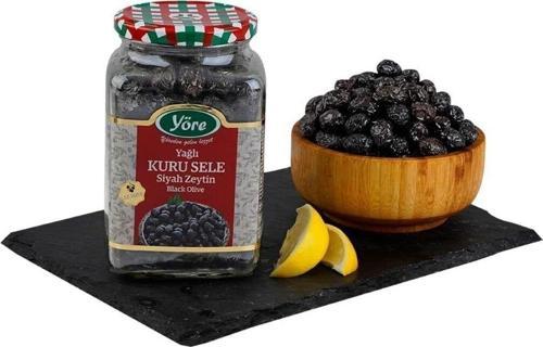 Gemlik Yağlı Kuru Sele Siyah Zeytin 2 X 550  gr (291-320 Kalibre)
