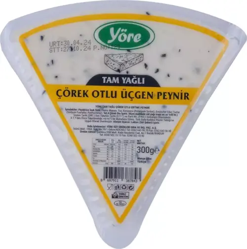 Tam Yağlı Çörek Otlu Üçgen Peynir 3 X 300 Gr