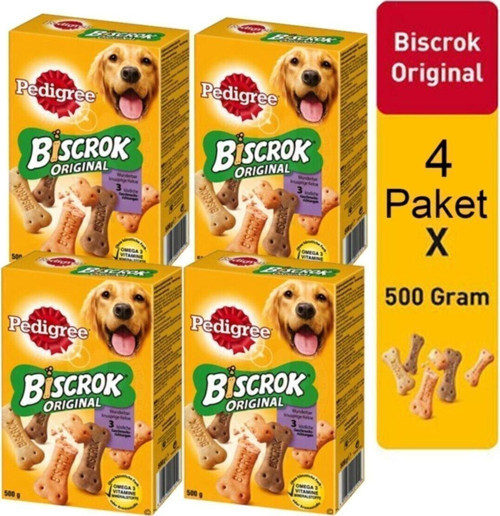 Biscrok 500 Gr Köpek Ödül Bisküvi 4 Paket