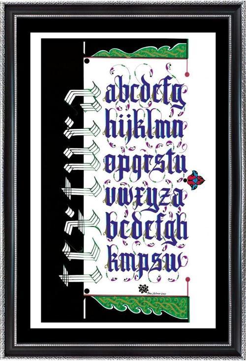 Textura Alfabe Tablosu