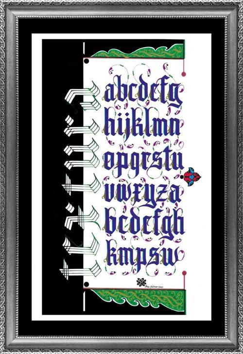Textura Alfabe Tablosu
