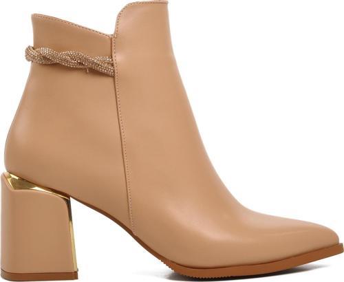 248029 Nude İçi Polarlı Kadın Topuklu Bot