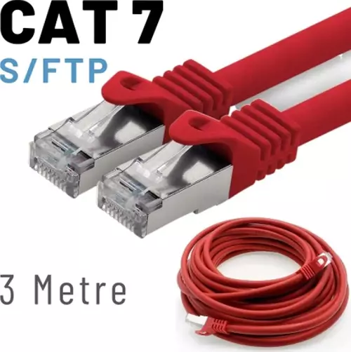 3 Metre CAT7 Kablo S/FTP LSZH Ethernet Network Lan Ağ Kablosu