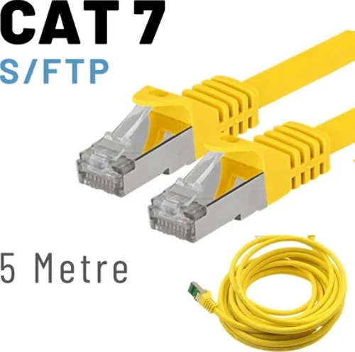 5 Metre CAT7 Kablo S/FTP LSZH Ethernet Network Lan Ağ Kablosu