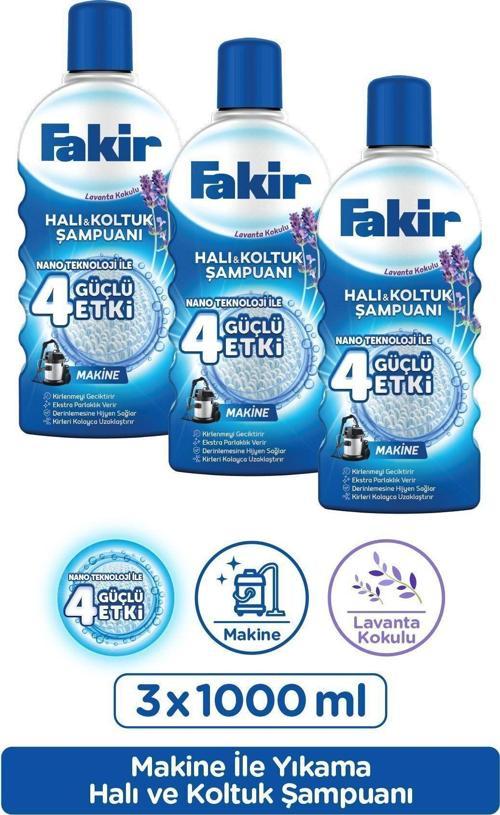 Halı Ve Koltuk Şampuanı Lavanta Kokulu Makine X 3