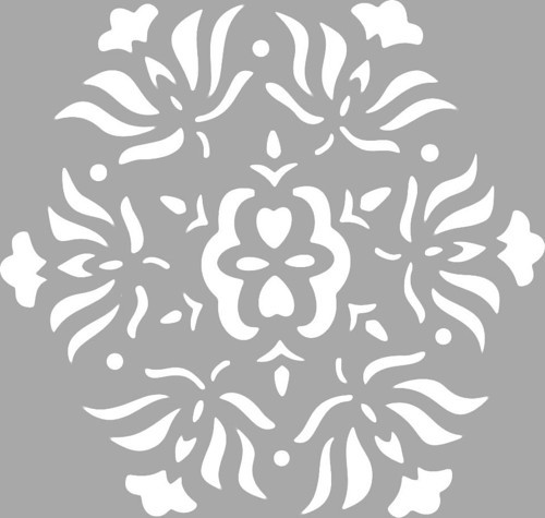 Altıgen Karo Stencil Boyama şablonu 30x30 cm, Duvar Stencil, Fayans Stencil, Mobilya Stencil
