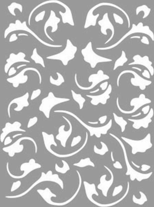 Etnik Desen Stencil Boyama şablonu 30x30 cm, Duvar Stencil, Fayans Stencil, Mobilya Stencil