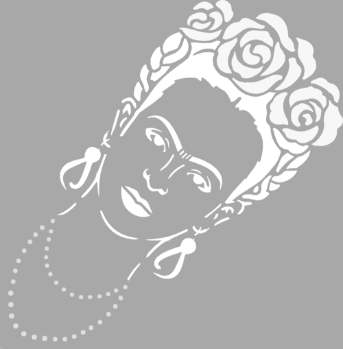 Frida Kahlo Stencil Boyama şablonu 30x30 cm, Duvar Stencil, Fayans Stencil, Mobilya Stencil