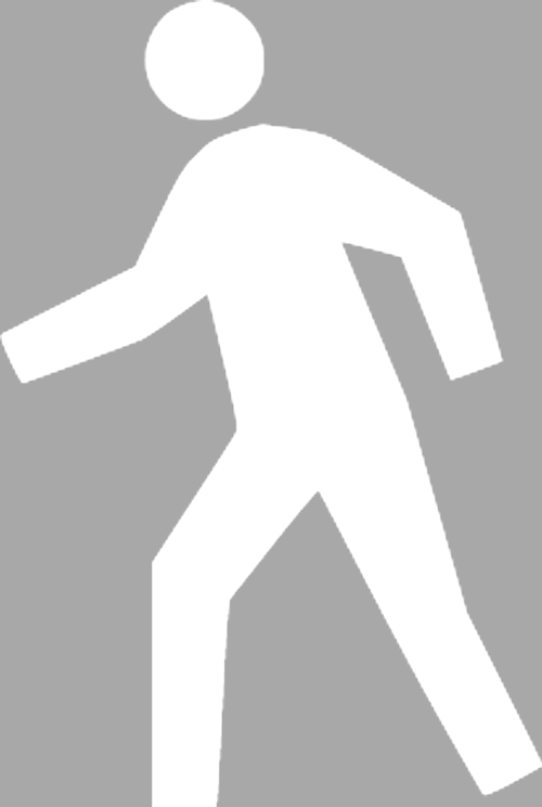 İkon Yürüyen Adam Stencil Boyama şablonu 30x30cm, Duvar Stencil, Fayans Stencil, Mobilya Stencil