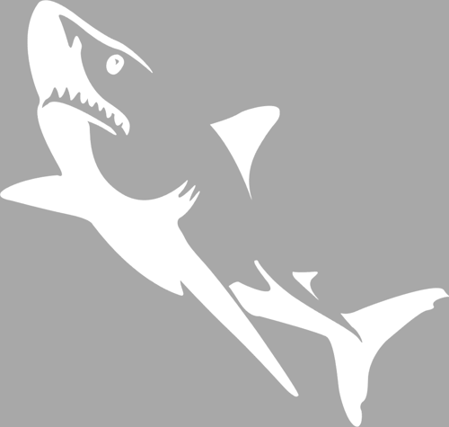 Jaws Köpekbalığı Stencil Boyama şablonu 30x30 cm, Duvar Stencil, Fayans Stencil, Mobilya Stencil
