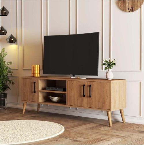 1586 EXXEN 150 CM (AHŞAP AYAKLI) TV ÜNİTESİ SEPET