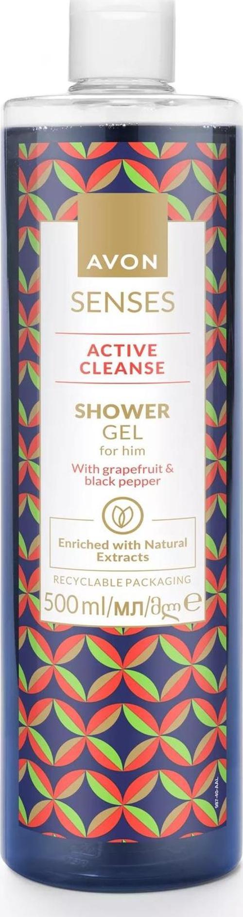 Active Cleanse Greyfurt ve Karabiber Kokulu Erkek Duş Jeli 500 Ml.