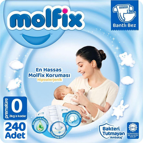 Prematüre Bebek Bezi 30x8 240 Adet