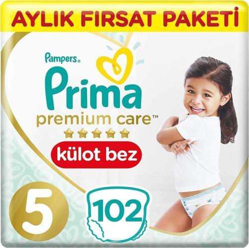 Premium Care Bebek Külot Bezi 5 Beden 34x3 102 Adet
