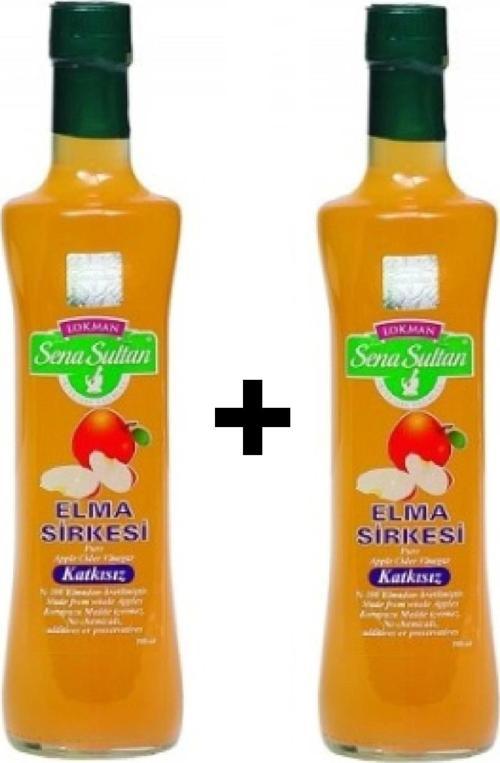 Lokman Sena Sultan Katkısız Elma Sirkesi 500 G 2Ad