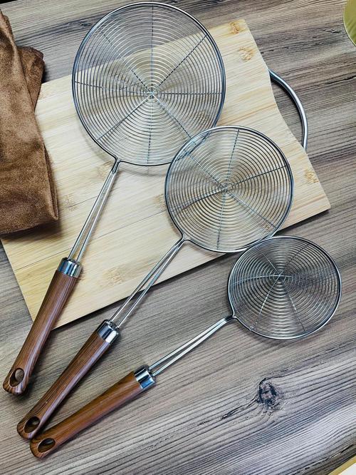 3 Lü Ahşap Modelli Süzgeç Seti SET1