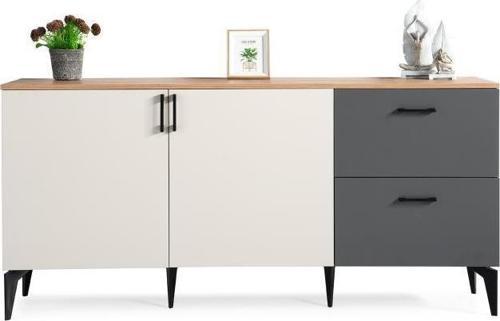 Gökçe 2 Kapaklı 2 Çekmeceli Konsol Büfe 180x45x85.5